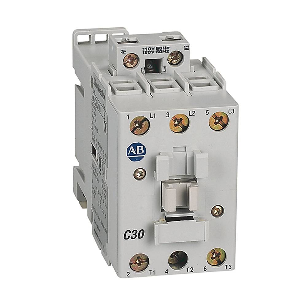 Allen Bradley 100-C30D10 Contactor ,30 A,110V 50 Hz / 120V 60 Hz - IMS  Supply
