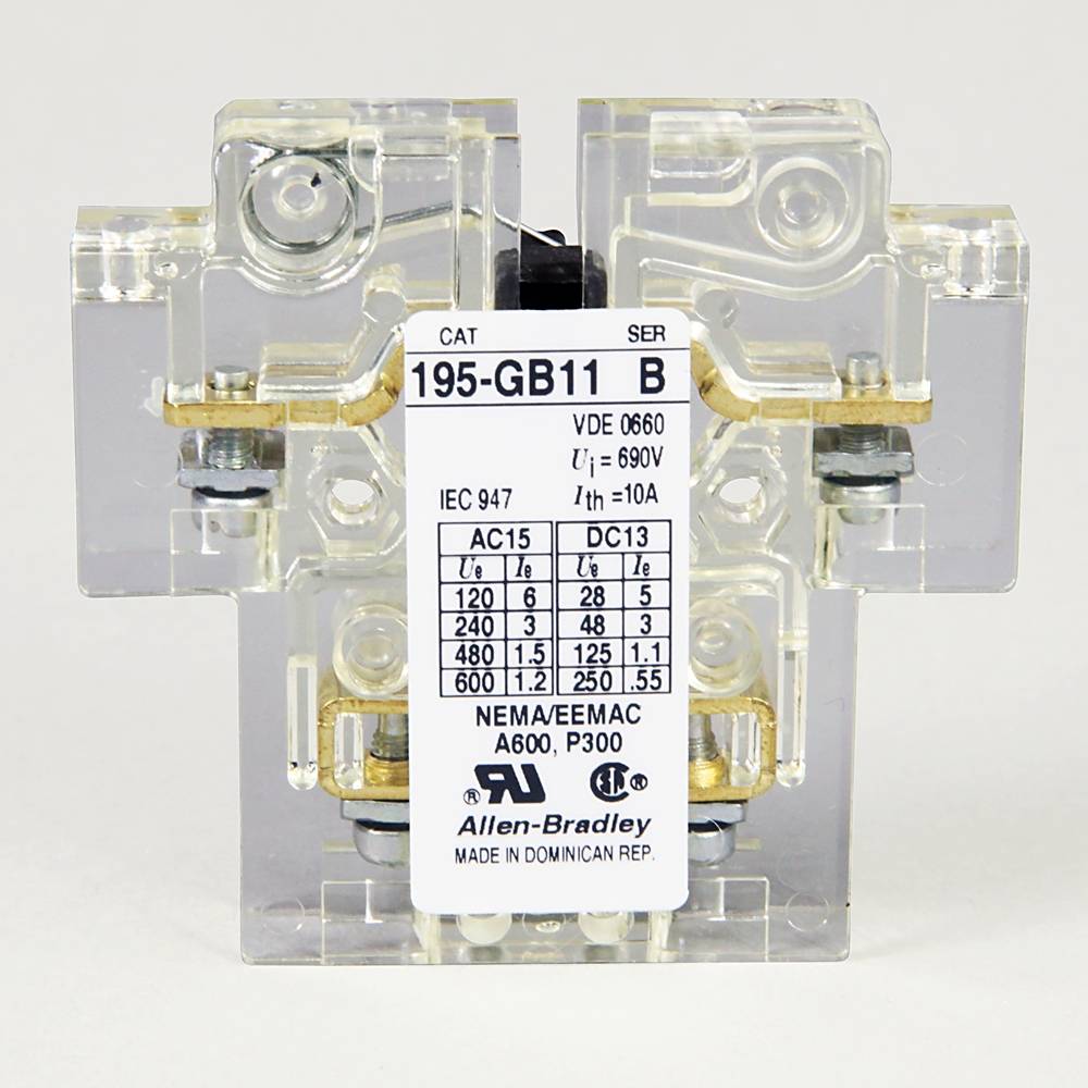 Allen‑Bradley 195-GB11 Auxiliary Contact