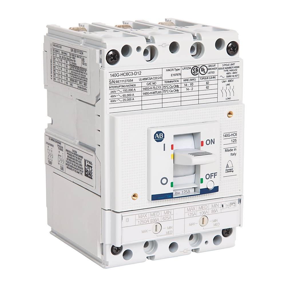 Allen-Bradley 140G 125A Frame Molded Case Ckt-Bkr