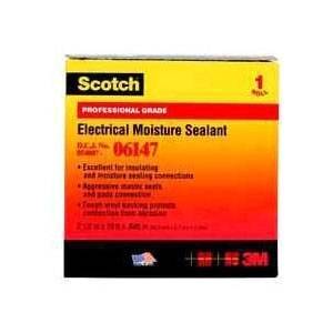 2-1/2" x 10' x 45 Mil, 600V, 3M (Scotch) 06147 Electrical Sealant Tape, Black