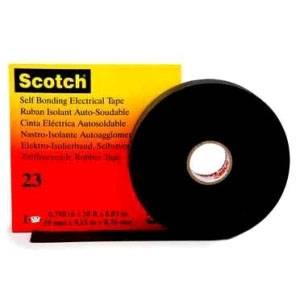 1-1/2" x 30' x 30 Mil, 69 kV, 3M (Scotch) 23-1.5X30FT Electrical Sealant Tape, Black