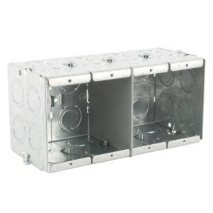 4-Gang 32-KO, 93.5 Cu Inch, Thomas & Betts Corporation GW-435-G Masonry Box