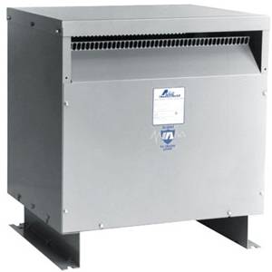 220 kVA, 3-Phase, Hubbell Incorporated DTGB02204S Drive Isolation Transformer, 460 Delta VAC at 60 Hz Primary, 460 Star/266 VAC at 60 Hz Secondary