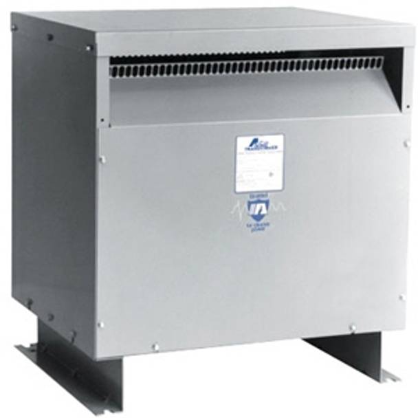 63 kVA, 3-Phase, Hubbell Incorporated DTGB0634S Drive Isolation Transformer, 460 Delta VAC at 60 Hz Primary, 460 Star/266 VAC at 60 Hz Secondary