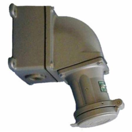 100 A, 4-Pole 4-Wire, Emerson Electric Co. ADJA1044-200 Powertite® Pin and Sleeve Receptacle Box Assembly