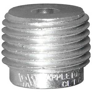 Appleton® RB100-50 Reducing Bushing, 1 x 1/2 in Trade, Steel, Zinc Electroplated