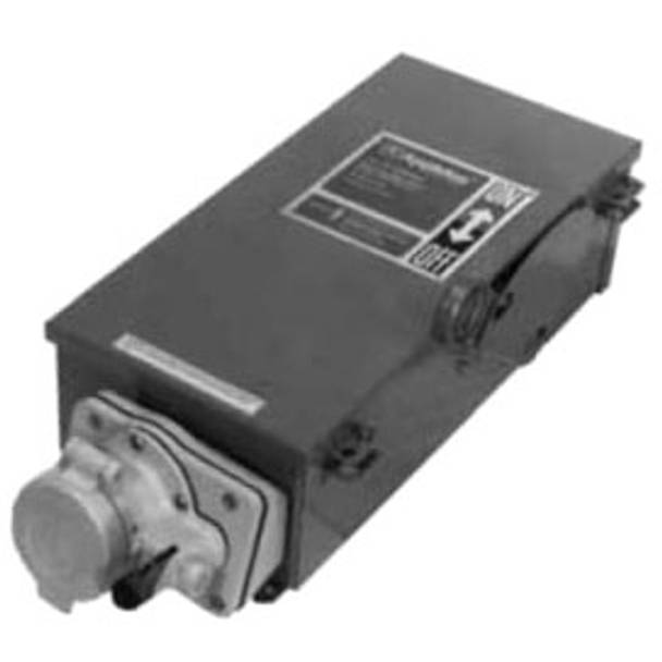 Crouse-Hinds Arktite® WSRD63542 Non-Fused Interlocked Receptacle With Enclosed Disconnect Switch, 600 VAC/250 VDC, 60 A, 4 Poles, 3 Wires