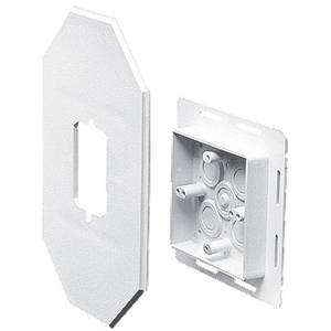 10.5" x 6.625", Arlington Industries Inc. 8081FDBL Lighting Fixture Siding Box Kit, White