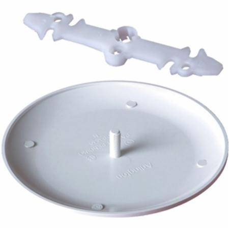 5.39" Dia, Flat, Arlington Industries Inc. CP3540 Round Ceiling Box Cover