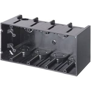 74.5 Cu Inch, Arlington Industries Inc. F104 ONE-BOX™ Electrical Outlet Box, 4-Gang