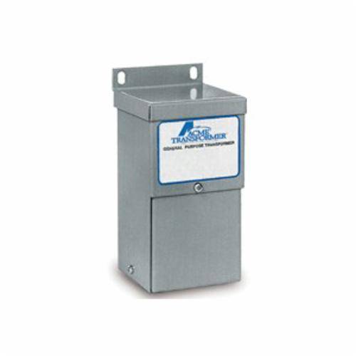 Acme Electric® T153005 Air Colled/Dry Distribution Transformer, 240/480 VAC Primary, 120/240 VAC Secondary, 0.1 kVA Power Rating, 50/60 Hz, 1 ph Phase