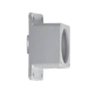 Appleton® AERA36 Dead-End Straight Angle Mounting Box With Front Opening, 6-1/2 in H x 4-1/4 in W, For Use With Powertite™ and AE Series 60 A 1 in Hub Pin and Sleeve Receptacles, Copper-Free Aluminum