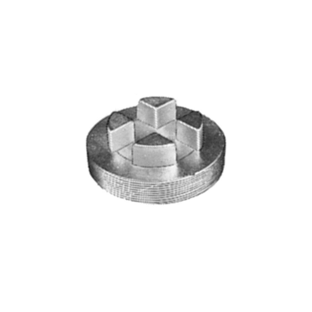 Appleton® APPPLG100R PLG Recessed Head Explosion-Proof Conduit Plug, 1 in, For Use With Threaded IMC/Rigid Metal Conduit, Steel, Mechanically Galvanized