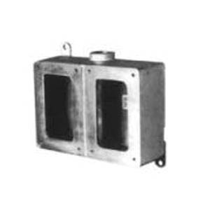 Appleton® ECS-210 Mounting Box With ECSK Cover Assembly, For Use With ECS Series 3-Poles 2-Gangs 2-Wires Factory Sealed and Non-Factory Sealed Control Stations, NEMA 3R/7BCD/9EFG, Cast Copper-Free Aluminum