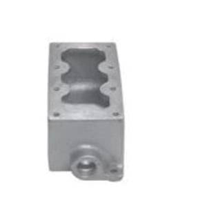 Appleton® Contender™ EDS147 2-Gang Dead End Mounting Body, For Use With Contender® Series Factory Sealed Control Stations and Pilot Light, NEMA 3RX, Malleable Iron