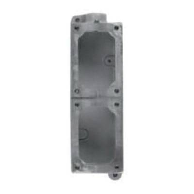 Appleton® Contender™ EDS177 2-Gang Dead End Mounting Body, For Use With Contender® Series Factory Sealed Control Stations and Pilot Light, NEMA 3/3R/4/4X/12, -25 to 40 deg C, Malleable Iron