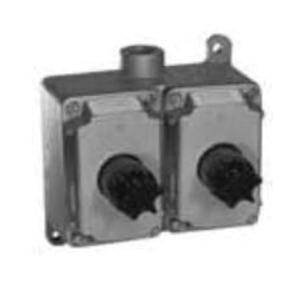 Appleton® EFDC275J1 2-Gang Feed-Through Pilot Light Control Station ...