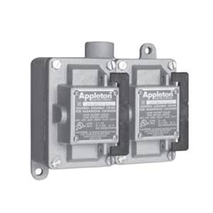 Appleton® EFSC250-R4W 2-Gang Feed-Through Tumbler Switch Control ...