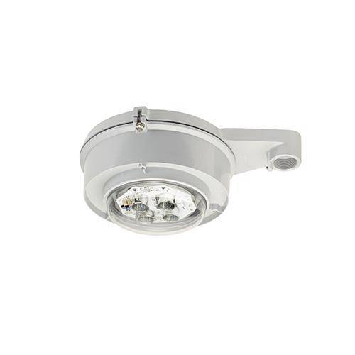Appleton® Industrial Mercmaster™ IMLLED4P5BU Cylindrical Low Profile Ordinary Location Lighting With NEMA Type V Globe, (70) LED Lamp, 150 W Fixture, 120 to 277 VAC, Baked Gray Epoxy Powder Coated Housing