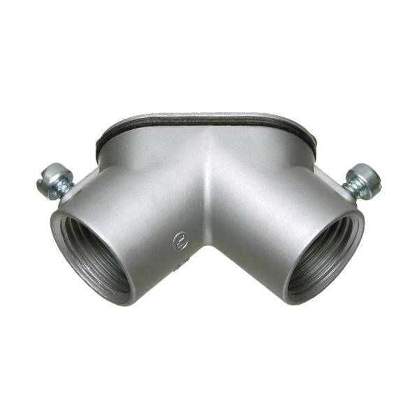 Arlington HL7500 Combination Conduit Pulling Elbow With Cover and Gasket, 3/4 in Trade, 90 deg, Zinc