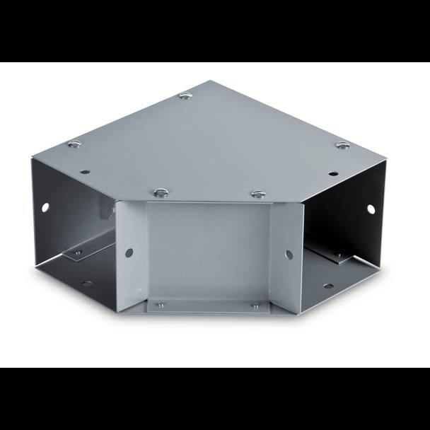 Austin Electrical Enclosures AB-22EP End Cap, 2.5 in H x 2.5 in W, for use with NEMA 1 Wireway, Cold Rolled Steel, Gray