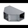 Austin Electrical Enclosures AB-22EP End Cap, 2.5 in H x 2.5 in W, for use with NEMA 1 Wireway, Cold Rolled Steel, Gray