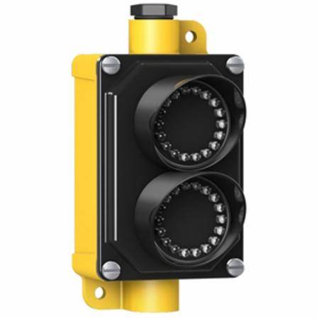 85 to 130 VAC, Banner Engineering Corp. 13141 EZ-LIGHT™ Traffic Signal Light, 2-Indicator