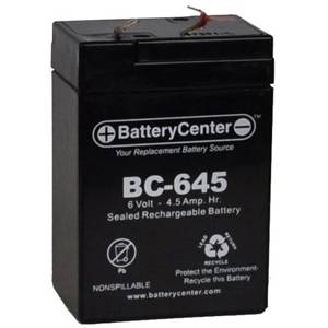 Battery Center BC-645F1 Emergency Lighting Fixture Battery