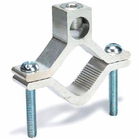 2-1/2 to 4" IPS, Thomas & Betts Corporation AJ-2124 Water Pipe Ground Clamp, 6 AWG to 250 KCMIL