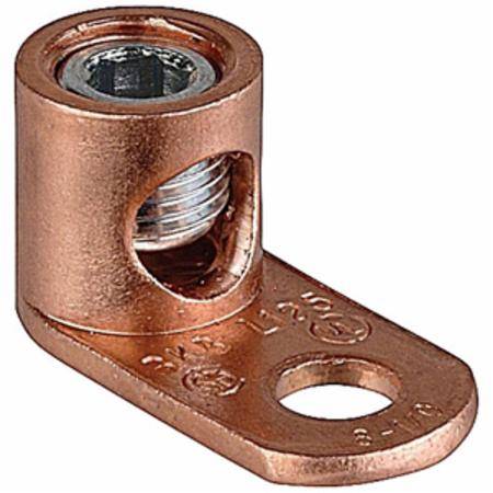Blackburn® L70 Type L Compact Mechanical Connector, 14 to 4 AWG Stranded Solid Copper Conductor, 9/32 in Stud, 1 Bolt Holes, Copper