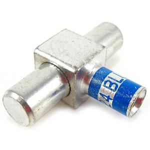 600 V, 6 AWG, Thomas & Betts Corporation M2D6M-2 Motor Pigtail Connector, Male, Blue