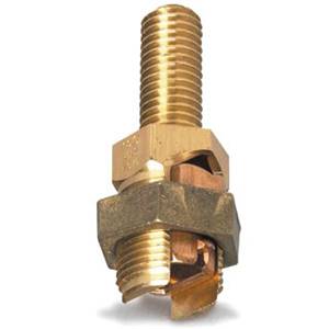 5/8"-11 TPI x 1-1/2" Stud, Thomas & Betts Corporation SP8DL Service Post Connector, 1 to 4/0 AWG Solid/2 to 4/0 AWG Stranded