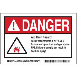 Brady Worldwide Inc. EL-4 Safety Sign