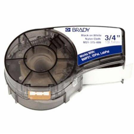 0.37" x 16', Brady Worldwide Inc. M21-375-499 Wire Marking Label, White