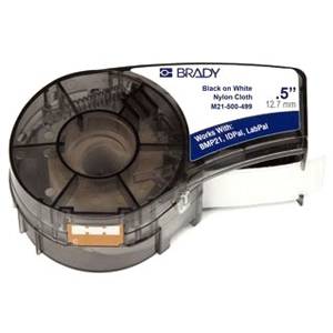 0.5" x 16', Brady Worldwide Inc. M21-500-499 Wire/Cable Marking Label, White
