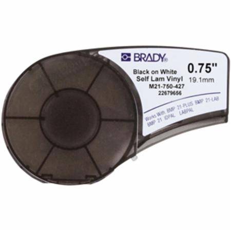 0.75" x 14', Brady Worldwide Inc. M21-750-427 Wire/Cable Marking Label, White