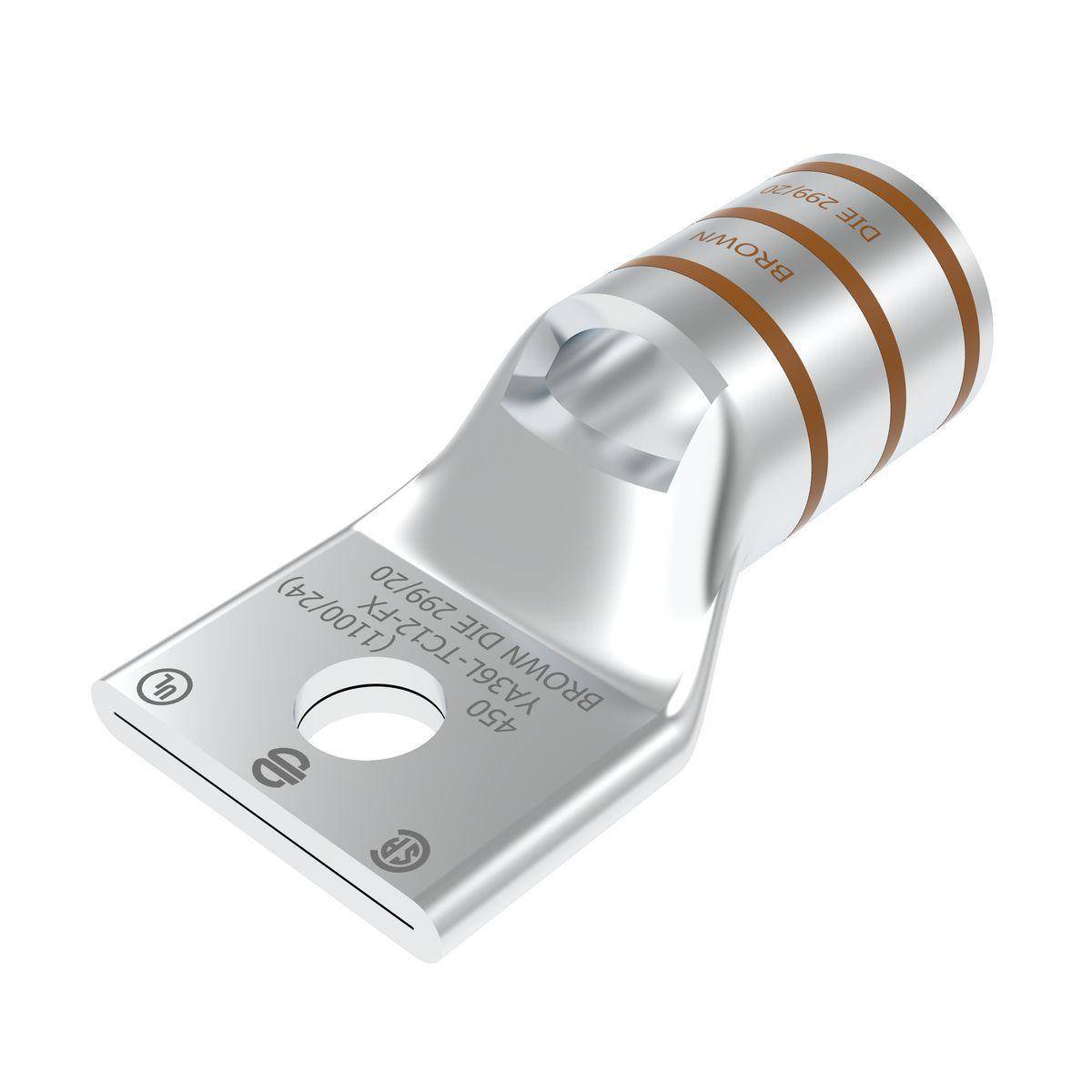 BURNDY® HYLUG™ YA36LTC12FX YA-L-FX 1-Hole Compression Lug With