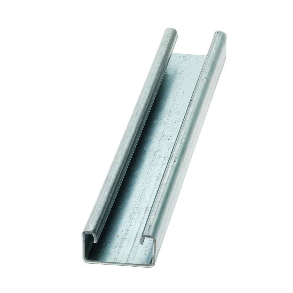 B-Line B54-120YZN Single Solid Metal Framing Channel, 120 in L 1-5/8 in ...