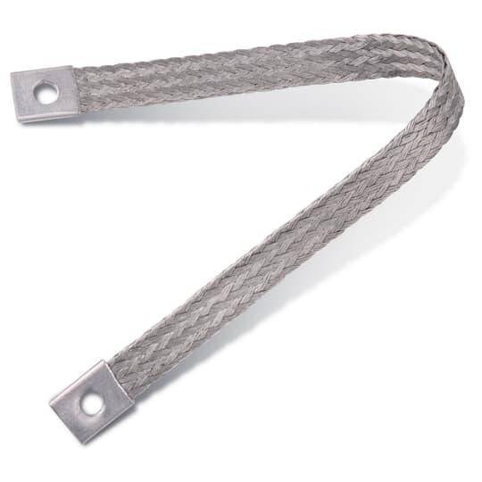 Blackburn® Boreal™ FB4E12 Flexible Braid Connector, 672000 kcmil, 9/16 in Mounting Hole, Copper, Tin Plated