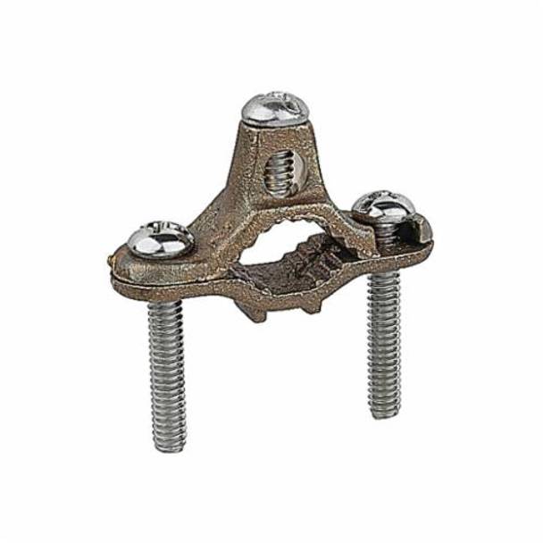 Blackburn® E-Z Ground® JJR Non-Insulated Grounding Clamp, 10 to 4 AWG Conductor, Cast Bronze