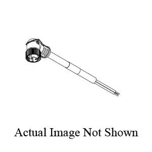 Brad® Mini-Change® 104003A01F030 130006 Size A Internal Threaded Single Ended Cordset, 90 deg Male x Pigtail Connector, 3 ft L Cable, 4 Poles, Single Keyway