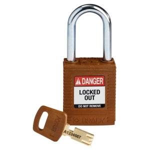 Brady Worldwide, Inc. NYL-BRN-38ST-KD Safekey Lockout Padlock
