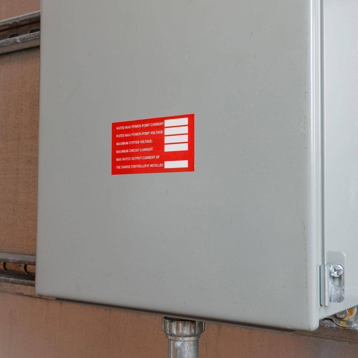 Brady® 149831 Pre-Printed Rectangle Warning Label, 2 in H x 3-3/4 in W x 0.007 in THK, Red on White, B-920 Vinyl