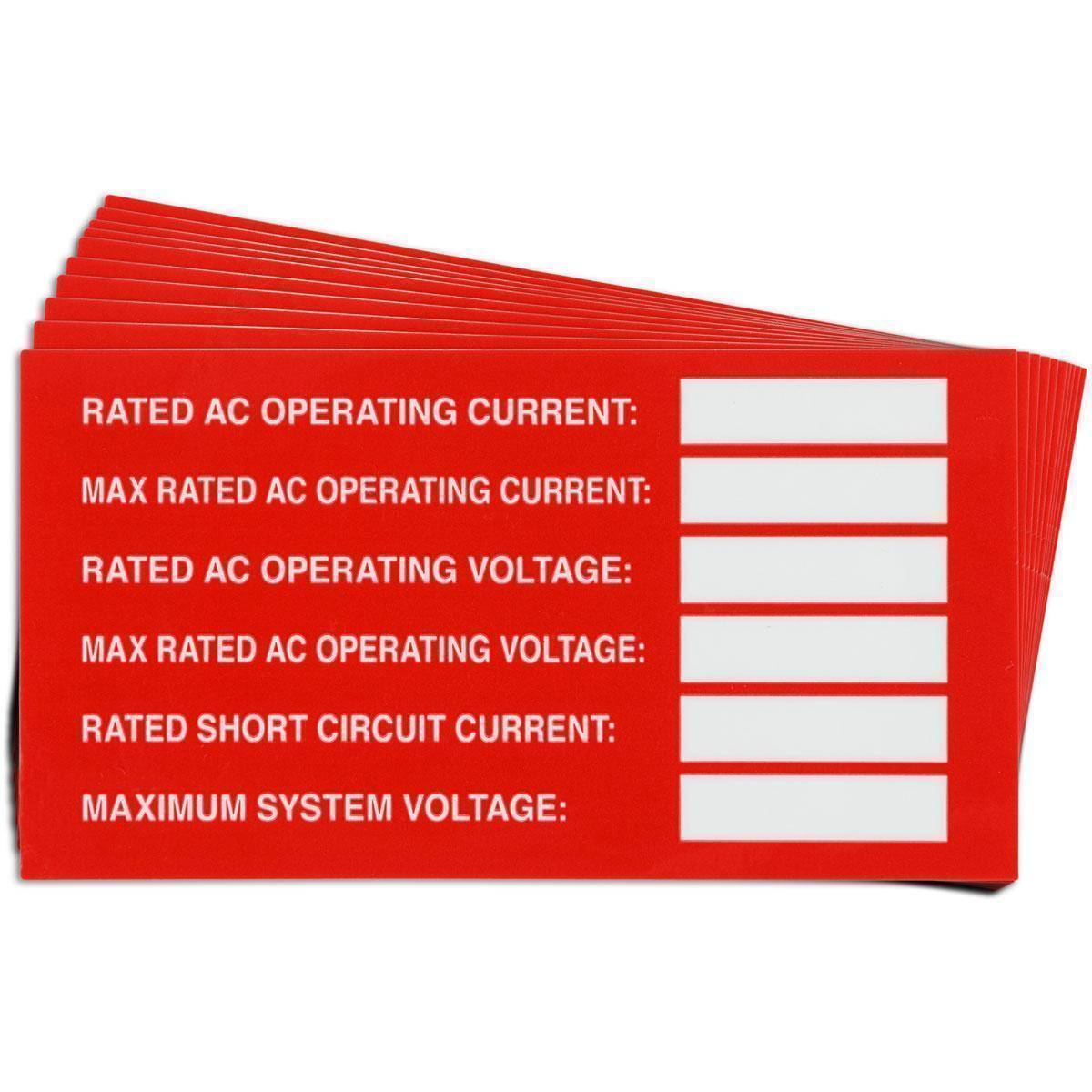 Brady® 149832 Pre-Printed Rectangle Warning Label, 2 in H x 3-3/4 in W x 0.007 in THK, Red on White, B-920 Vinyl