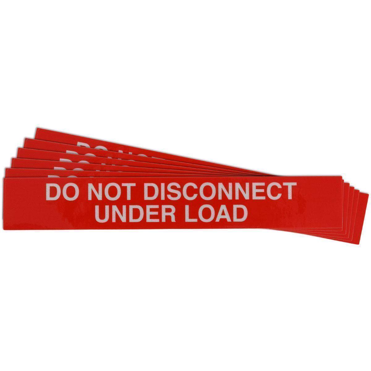 Brady® 149838 Pre-Printed Rectangle Warning Label, 1 in H x 6-1/2 in W x 0.012 in THK, Red on Reflective, B-921 Acrylic