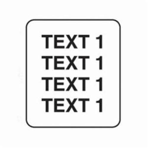 Brady® CleanLift® IDXpert™ LabXpert™ X-7-498 Colored Square Write-On Printer Label, 1/2 in L x 1/2 in W, Colored Write-On Area Legend, Black on White, B-498 Vinyl Coated Fabric (Discontinued by Manufacturer)