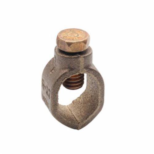 Bridgeport® GRC-75 Direct Burial Ground Rod Clamp, 10 to 2 AWG Conductor, Copper