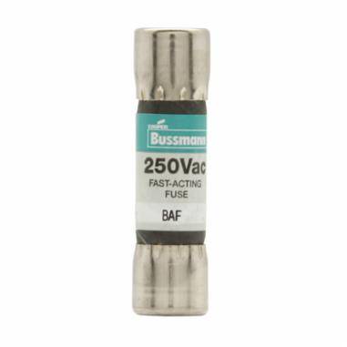 Bussmann BAF-15 Fast Acting Low Voltage Supplemental Fuse, 15 A, 250 VAC, 750 A Interrupt, Class: Supplemental, Cartridge Body