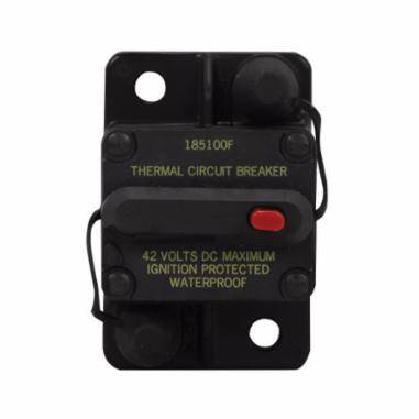 Bussmann CB185-50 Type III Switchable High Amp Waterproof Automotive Circuit Breaker With SEMS Nuts, 48 VDC, 50 A, 3 kAIC Interrupt, 1 Pole, Thermal Trip