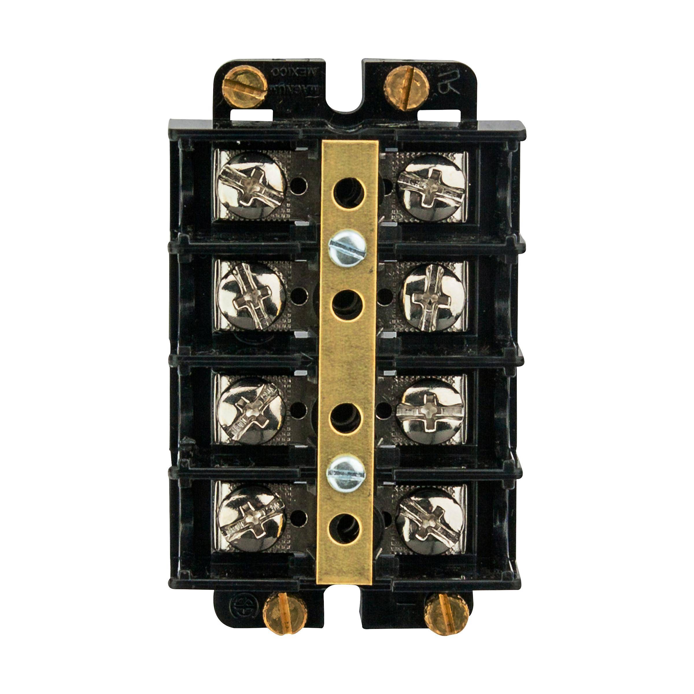 Bussmann KUXSC4-BP Short Block Shorting Strap and Screw Terminal Block ...
